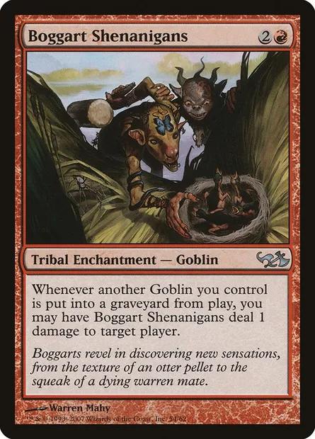 Boggart Shenanigans, Magic card DD1 54 — Duel Decks: Elves vs. Goblins set