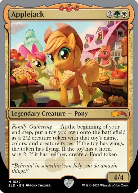 Applejack, Magic card SLD 1537 — Secret Lair Drop set