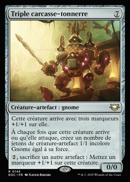 Triple carcasse-tonnerre, carte Magic EOC 145 — extension Edge of Eternities Commander