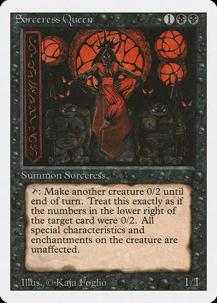 Sorceress Queen, Magic card 3ED 131 — Revised Edition set