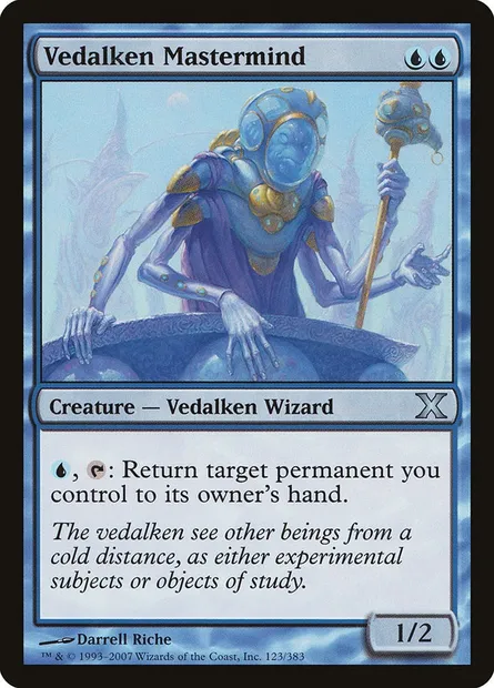 Vedalken Mastermind, Magic card 10E 123 — Tenth Edition set