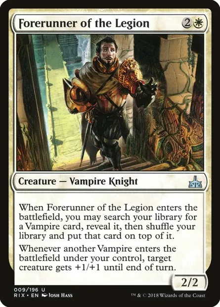 Forerunner of the Legion, Magic card RIX 9 — Rivals of Ixalan set