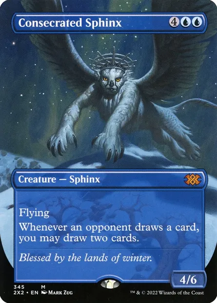 Consecrated Sphinx, Magic card 2X2 345 — Double Masters 2022 set