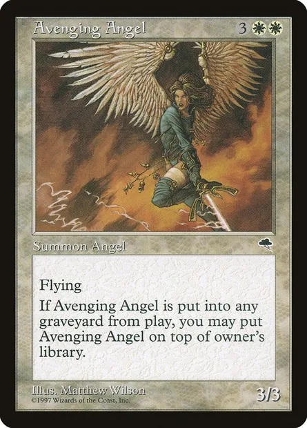 Avenging Angel, Magic card TMP 7 — Tempest set