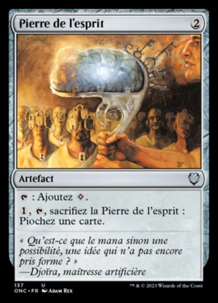 Pierre de l'esprit, carte Magic ONC 137 — extension Phyrexia: All Will Be One Commander