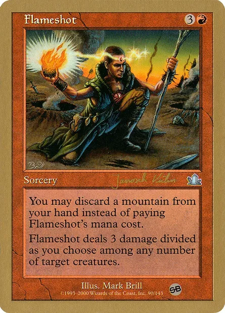 Flameshot, Magic card WC00 jk90sb — World Championship Decks 2000 set