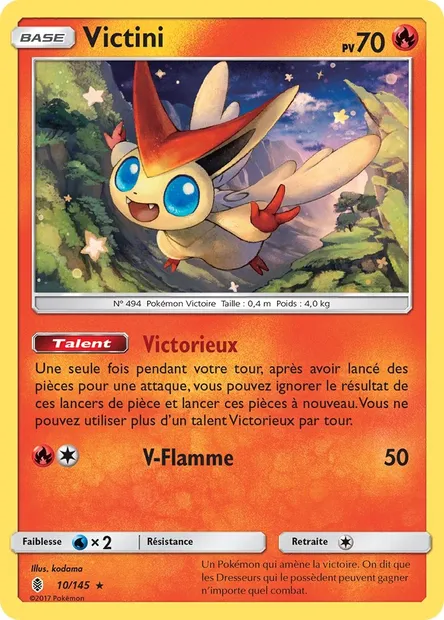 Victini, carte Pokémon GRI 10 — extension Gardiens Ascendants