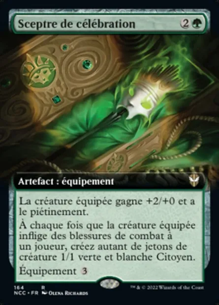 Sceptre de célébration, carte Magic NCC 164 — extension New Capenna Commander
