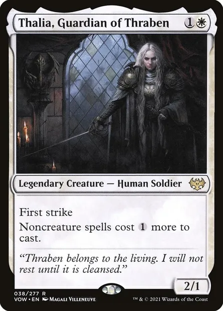Thalia, Guardian of Thraben, Magic card VOW 38 — Innistrad: Crimson Vow set