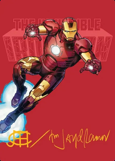 The Invincible Iron Man // The Invincible Iron Man, Magic card AMSH 29 — Marvel Super Heroes Art Series set