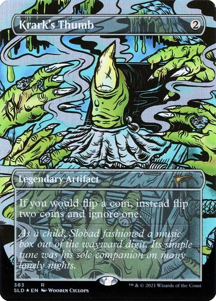 Krark's Thumb // Krark's Thumb, carte Magic SLD 383 — extension Secret Lair Drop