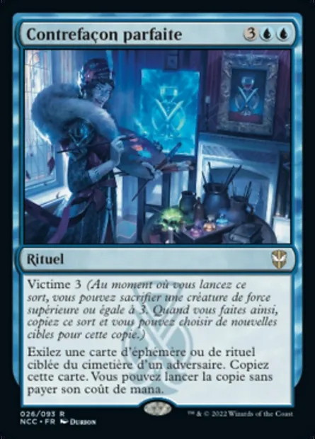 Contrefaçon parfaite, carte Magic NCC 26 — extension New Capenna Commander