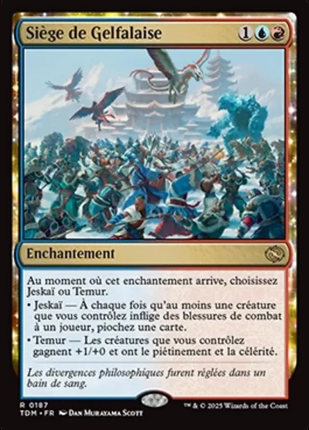 Siège de Gelfalaise, carte Magic TDM 187 — extension Tarkir: Dragonstorm