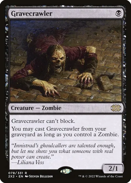 Gravecrawler, Magic card 2X2 78 — Double Masters 2022 set