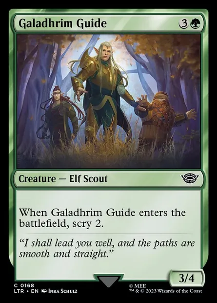 Galadhrim Guide, Magic card LTR 168 — The Lord of the Rings: Tales of Middle-earth set