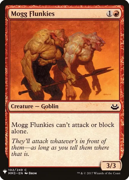 Mogg Flunkies, Magic card PLST MM3-102 — The List set