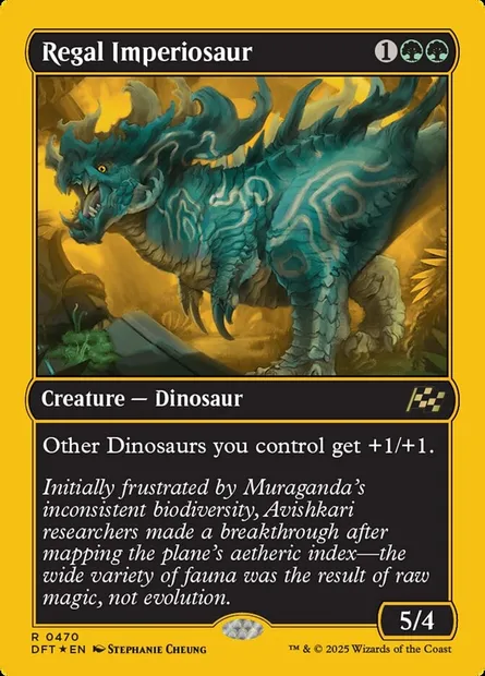 Regal Imperiosaur, Magic card DFT 470 — Aetherdrift set