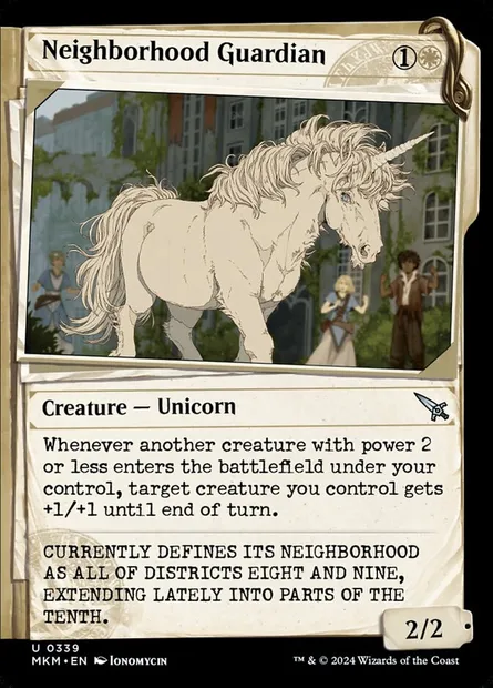 Neighborhood Guardian, Magic card MKM 339 — Murders at Karlov Manor set