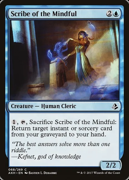 Scribe of the Mindful, Magic card AKH 68 — Amonkhet set