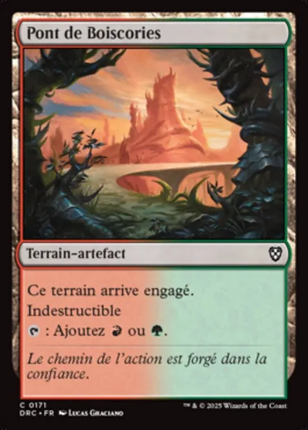 Pont de Boiscories, carte Magic DRC 171 — extension Aetherdrift Commander