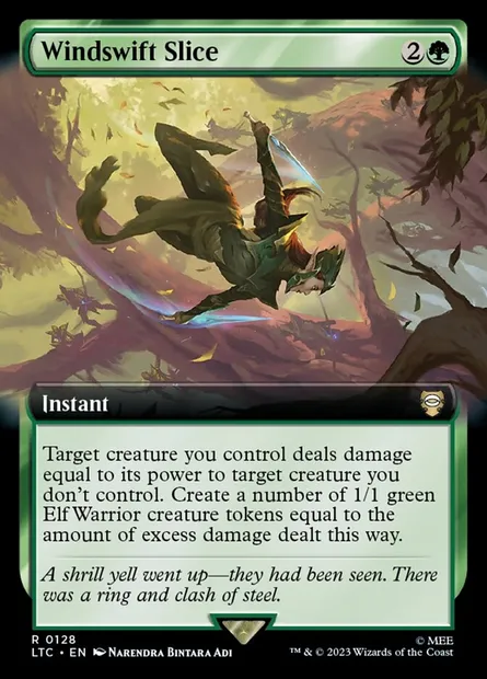 Windswift Slice, Magic card LTC 128 — Tales of Middle-earth Commander set