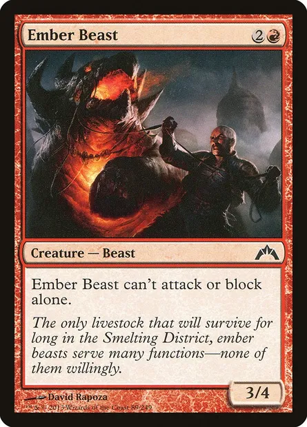 Ember Beast, Magic card GTC 89 — Gatecrash set