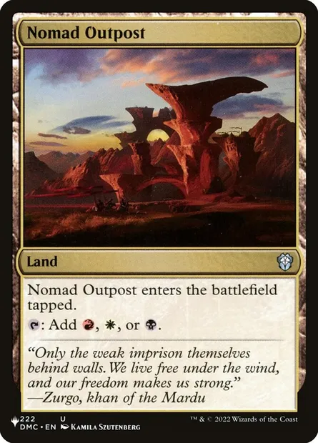 Avant-poste nomade, carte Magic PLST DMC-222 — extension The List