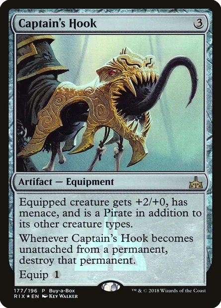 Captain's Hook, Magic card PRIX 177 — Rivals of Ixalan Promos set