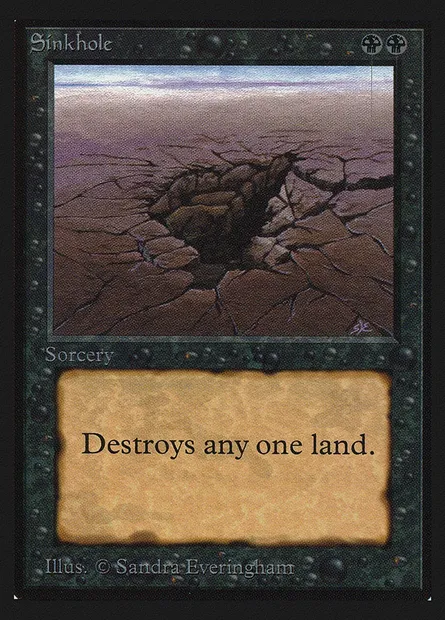 Sinkhole, carte Magic CEI 130 — extension Intl. Collectors' Edition