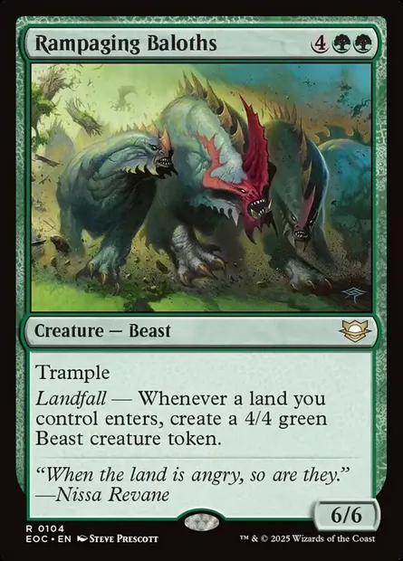 Rampaging Baloths, Magic card EOC 104 — Edge of Eternities Commander set