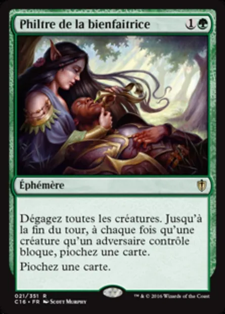Philtre de la bienfaitrice, carte Magic C16 21 — extension Commander 2016