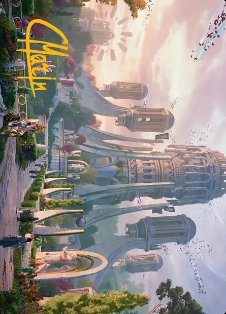 Command Tower // Command Tower, carte Magic ASOS 39 — extension Secrets of Strixhaven Art Series