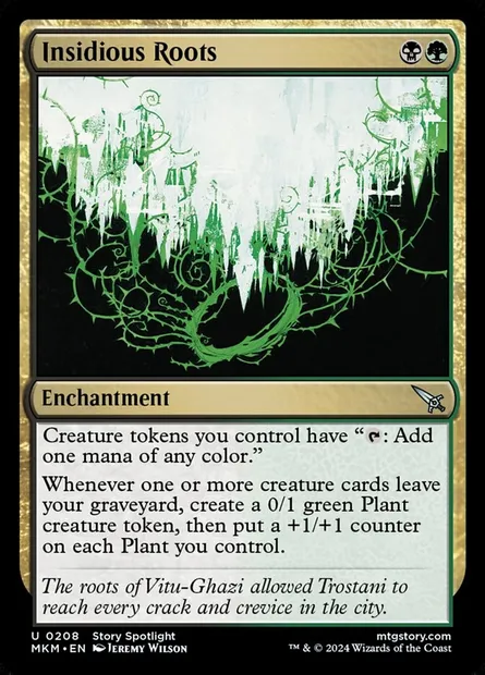 Insidious Roots, Magic card MKM 208 — Murders at Karlov Manor set