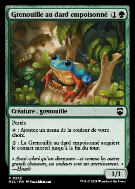 Grenouille au dard empoisonné, carte Magic M3C 238 — extension Modern Horizons 3 Commander