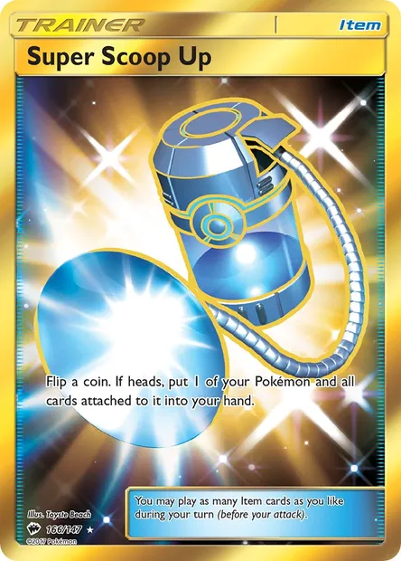 Super Scoop Up, Pokémon card BUS 166 — Burning Shadows set