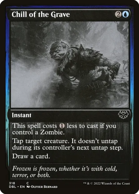 Froideur de la tombe, carte Magic DBL 318 — extension Innistrad : Double Programme