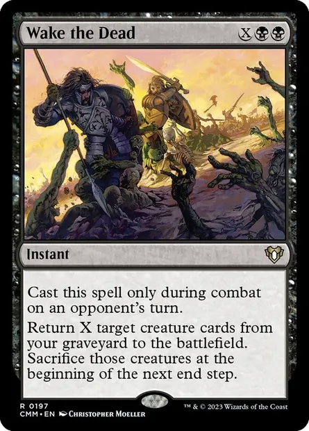 Wake the Dead, Magic card CMM 197 — Commander Masters set