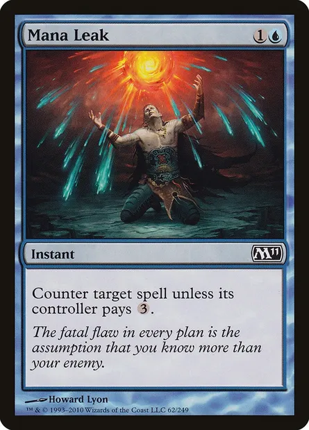 Mana Leak, Magic card M11 62 — Magic 2011 set