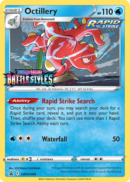 Octillery, Pokémon card SWSH 089 — SWSH Black Star Promos set