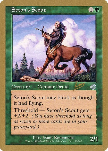 Seton's Scout, Magic card WC02 rl138 — World Championship Decks 2002 set