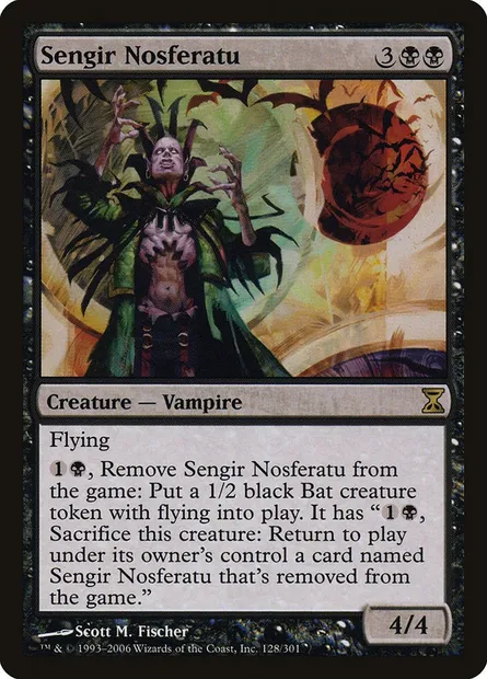 Sengir Nosferatu, Magic card TSP 128 — Time Spiral set