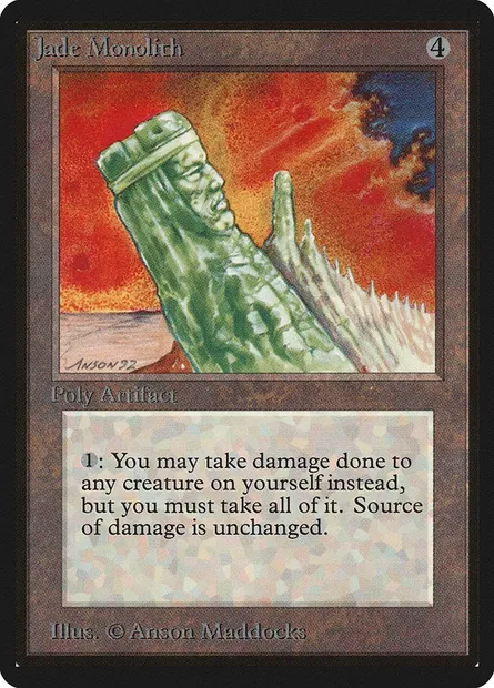 Jade Monolith, Magic card LEB 253 — Limited Edition Beta set