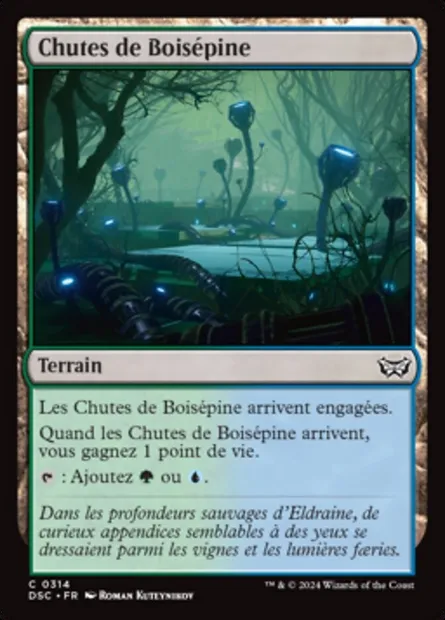 Chutes de Boisépine, carte Magic DSC 314 — extension Duskmourn: House of Horror Commander
