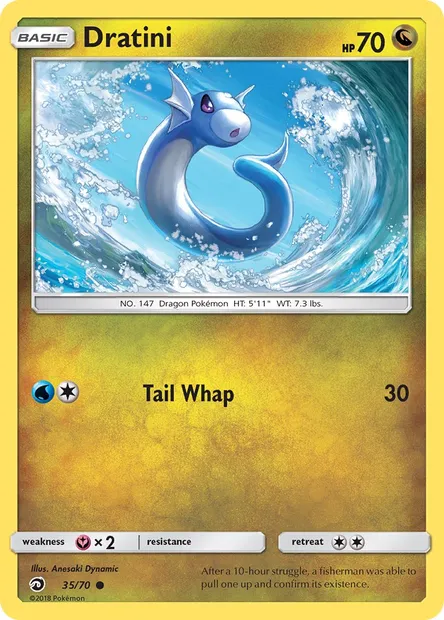 Dratini, Pokémon card DRM 35 — Dragon Majesty set
