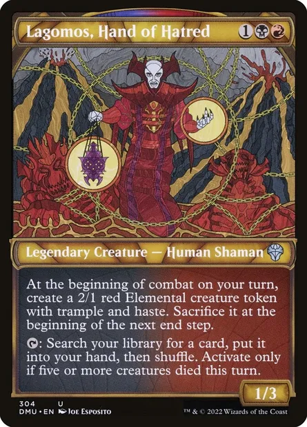 Lagomos, Hand of Hatred, Magic card DMU 304 — Dominaria United set