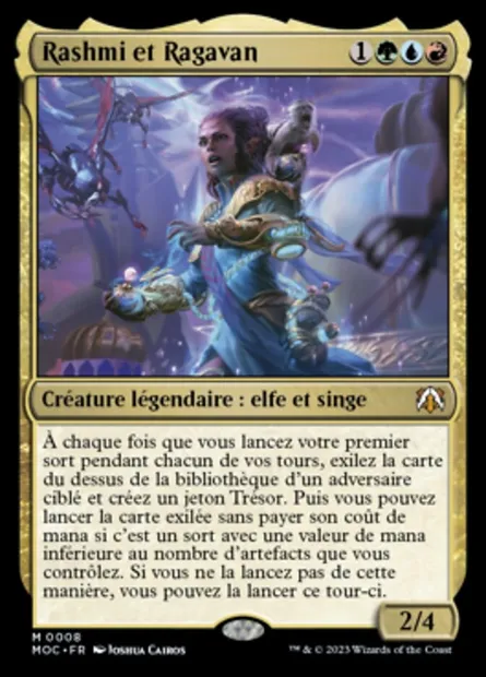 Rashmi et Ragavan, carte Magic MOC 8 — extension March of the Machine Commander