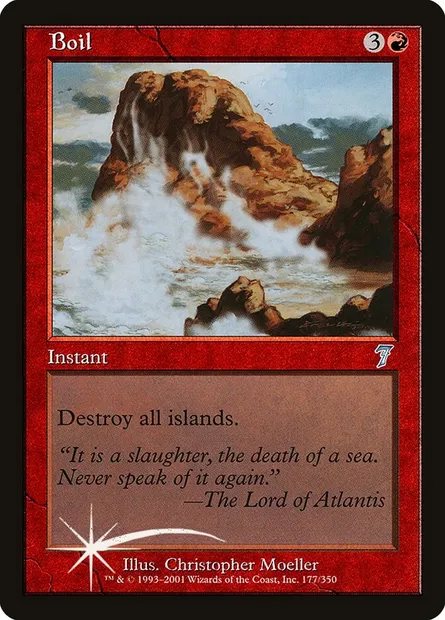 Bouillonnement, carte Magic 7ED 177★ — extension Septième Edition