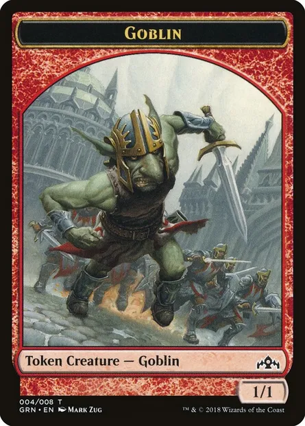 Goblin // Soldier, carte Magic TGK1 4 — extension GRN Guild Kit Tokens