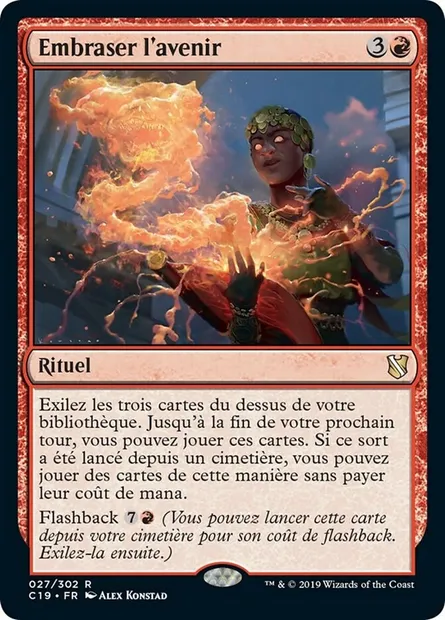 Embraser l'avenir, carte Magic C19 27 — extension Commander 2019