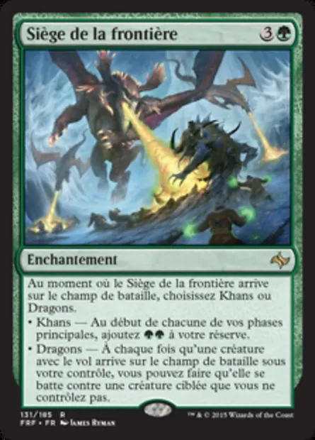 Siège de la frontière, carte Magic FRF 131 — extension Destin reforgé